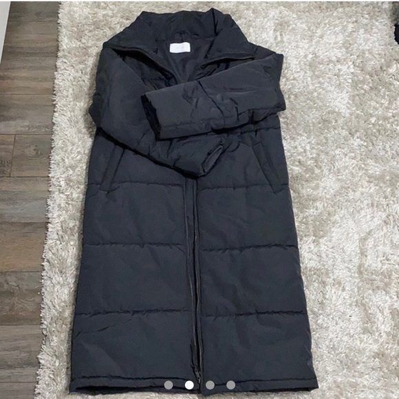 OAK + FORT Long Puffer Jacket - Picture 2 of 5